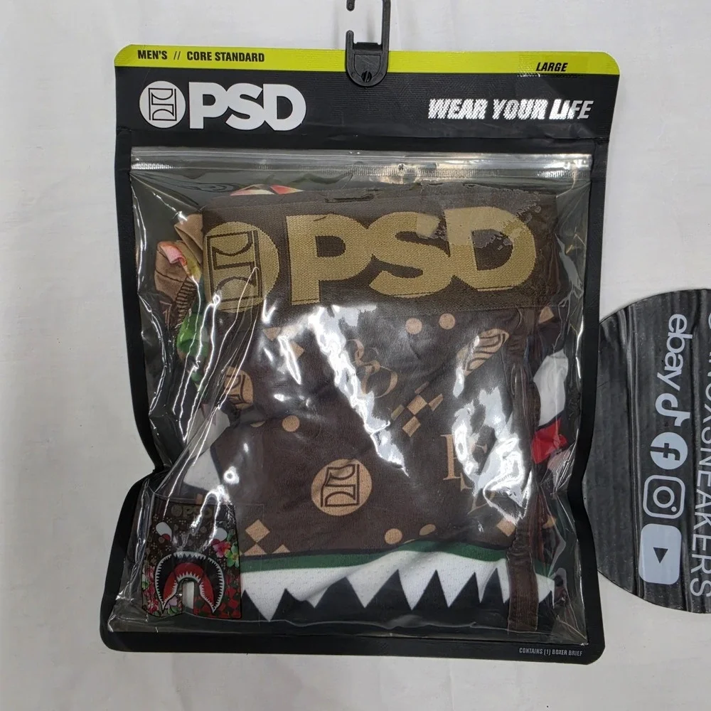 PSD Core Standard Boxer Briefs Cotton/Spandex Stretch Men's Size Large